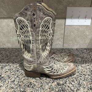 Corral angel wing cowgirl boots